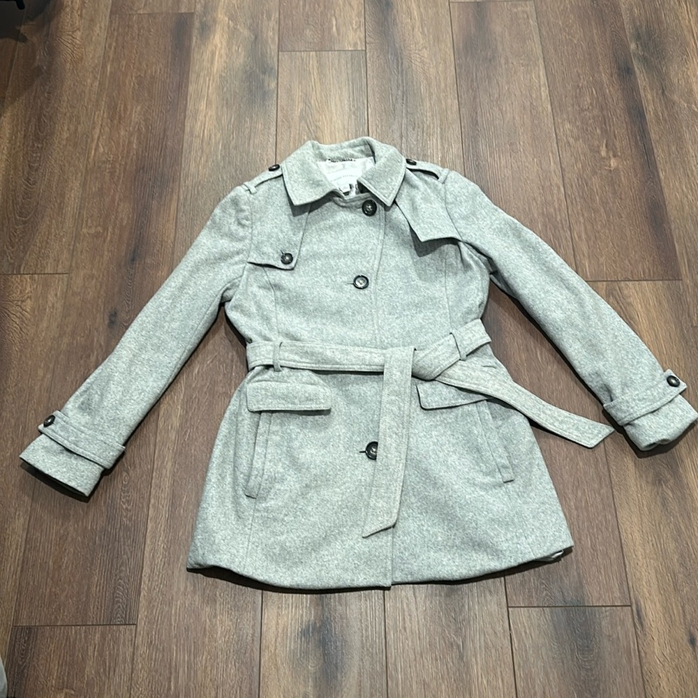 Banana Republic gray wool coat